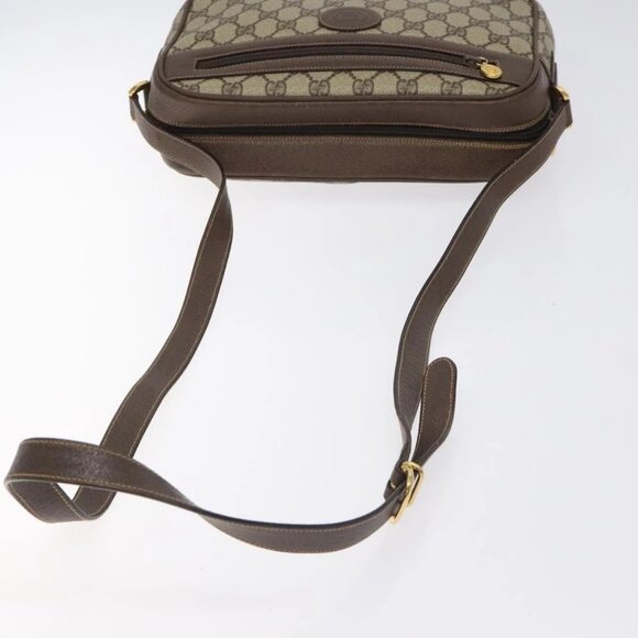 GUCCI GG Supreme Shoulder Bag PVC Beige Gold - Picture 6 of 16
